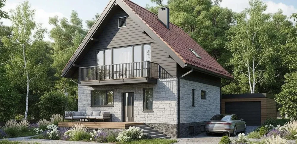 Проект Двухэтажный дом 8 на 11, 184 м2