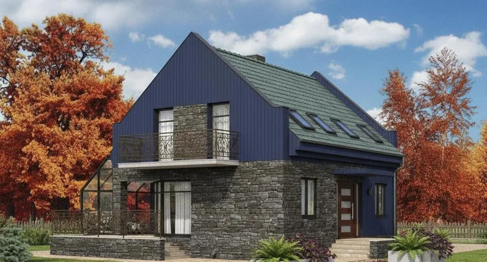 Проект Двухэтажный дом 11 на 10, 148 м2