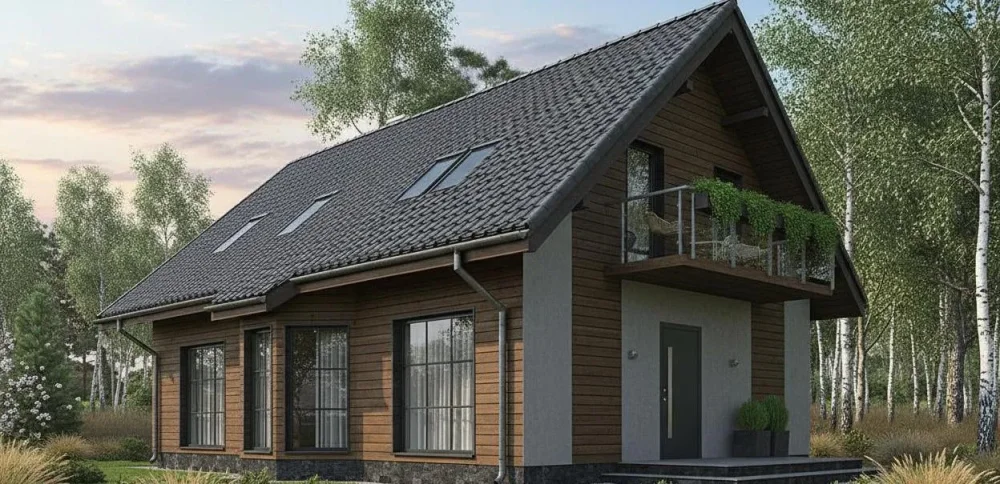 Проект Двухэтажный дом 8 на 12, 195 м2