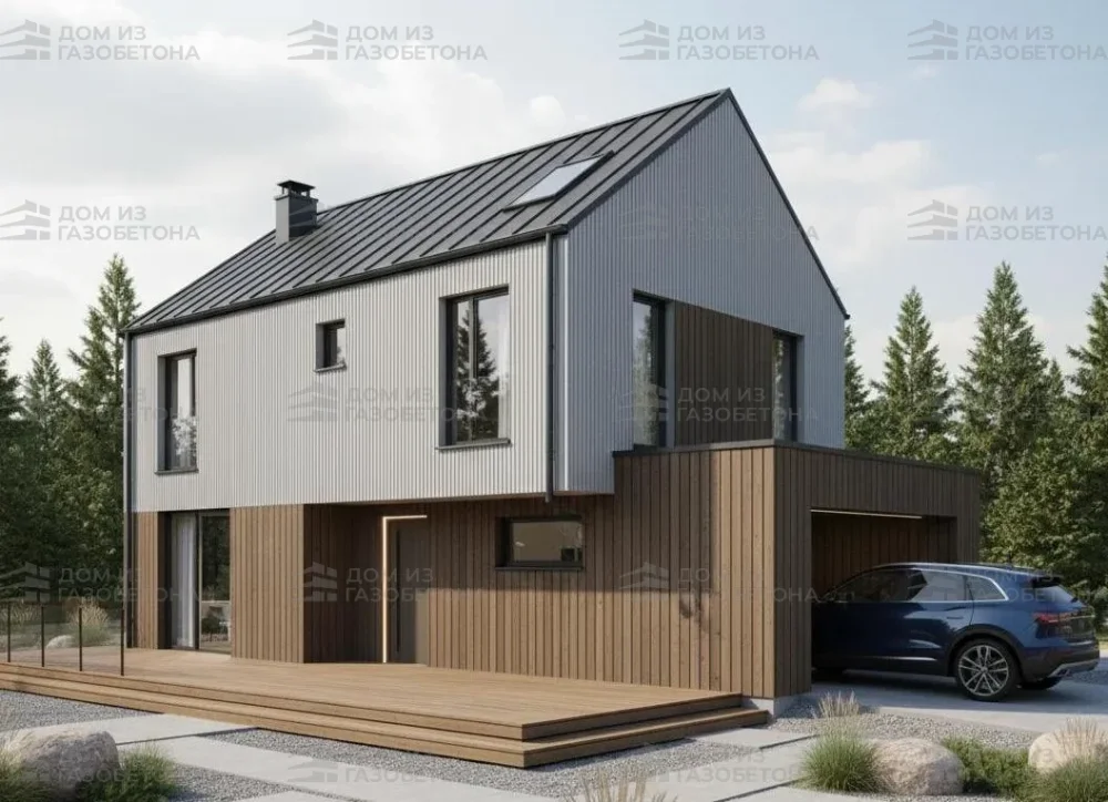 Проект Двухэтажный дом 14 на 12, 171 м2