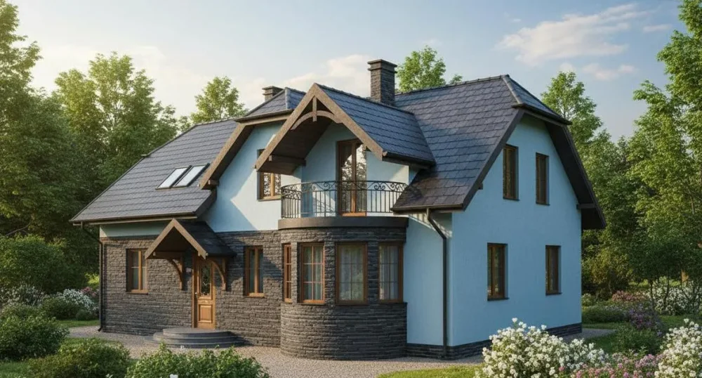 Проект Двухэтажный дом 12 на 14, 189 м2