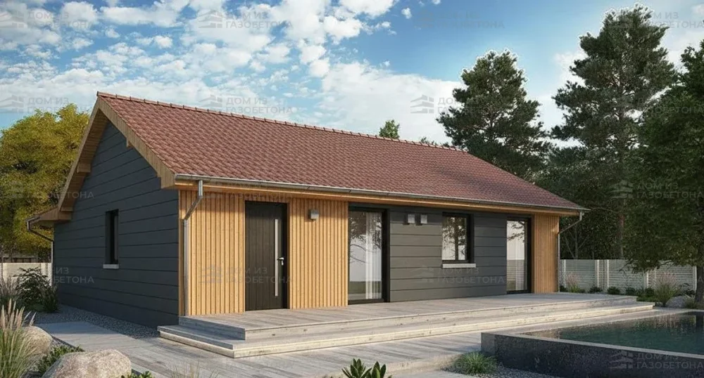 Проект Одноэтажный дом 13 на 14, 116 м2