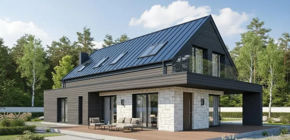 Проект Двухэтажный дом 18 на 10, 178 м2