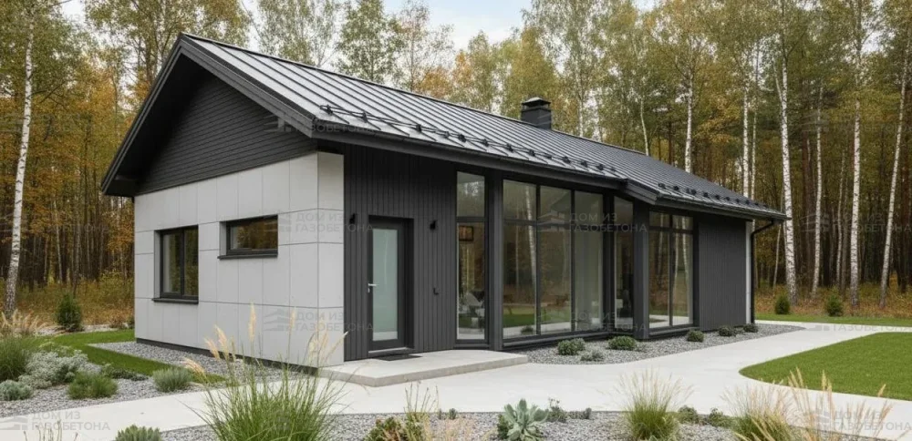 Проект Одноэтажный дом 15 на 8, 101 м2