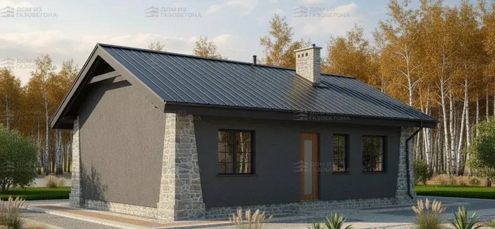 Проект Одноэтажный дом 11 на 9, 85 м2