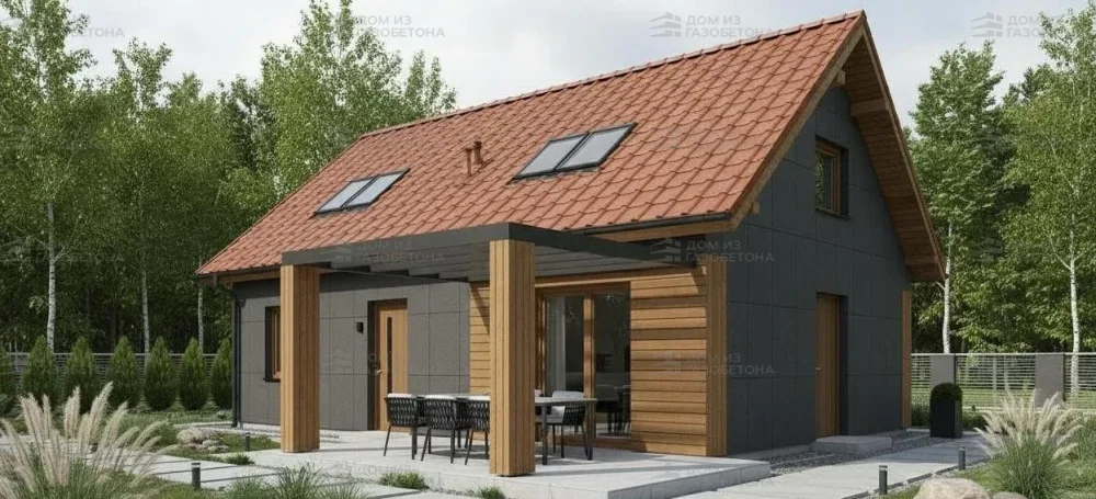 Проект Двухэтажный дом 10 на 9, 106 м2