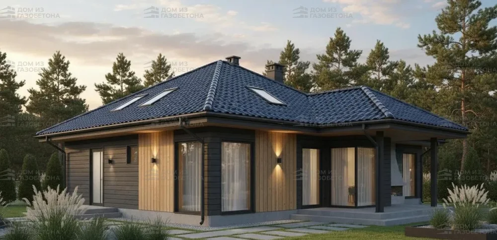 Проект Двухэтажный дом 12 на 13, 149 м2