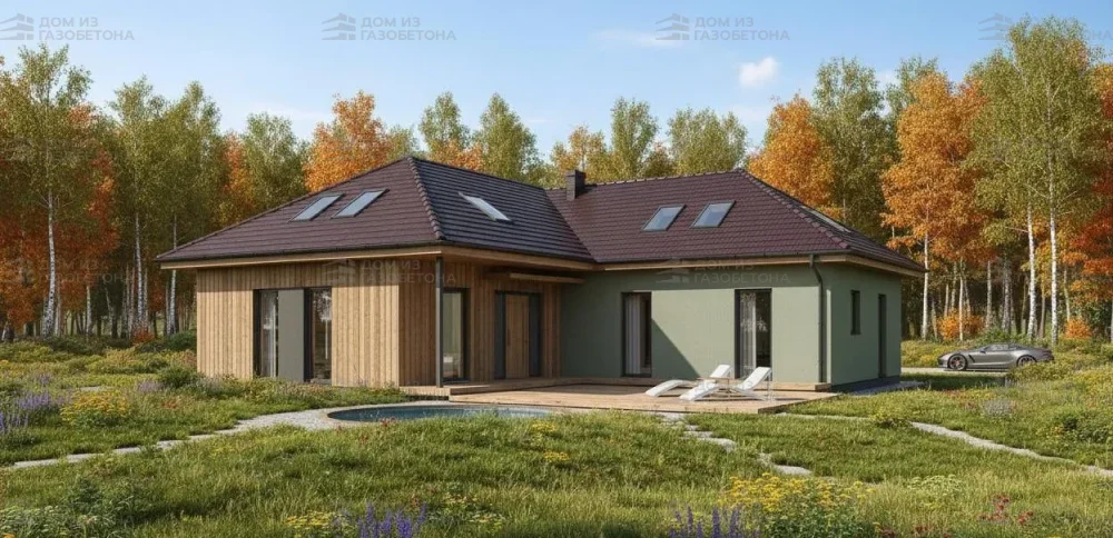 Проект Двухэтажный дом 16 на 17, 153 м2