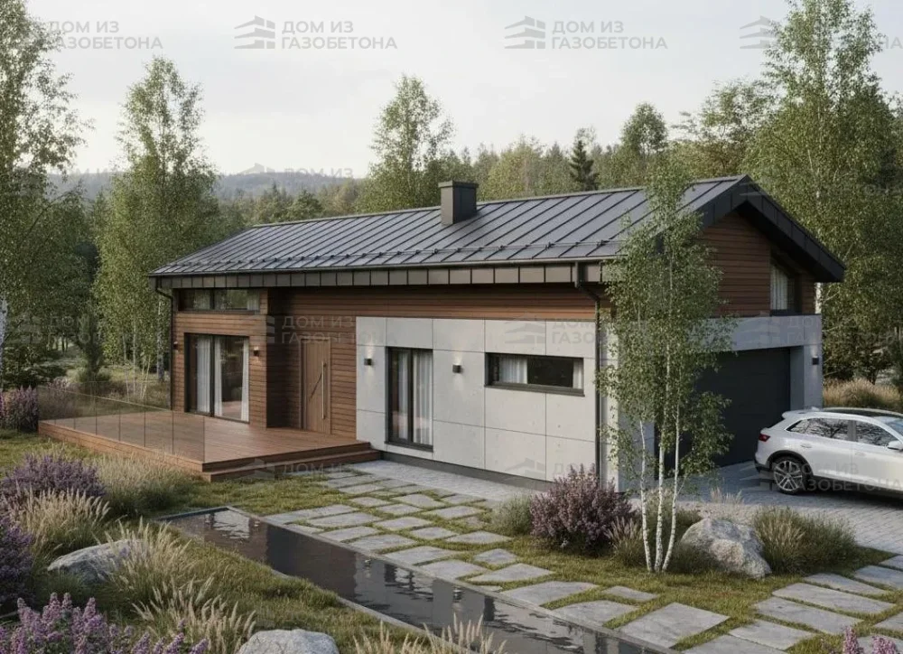 Проект Двухэтажный дом 13 на 10, 141 м2